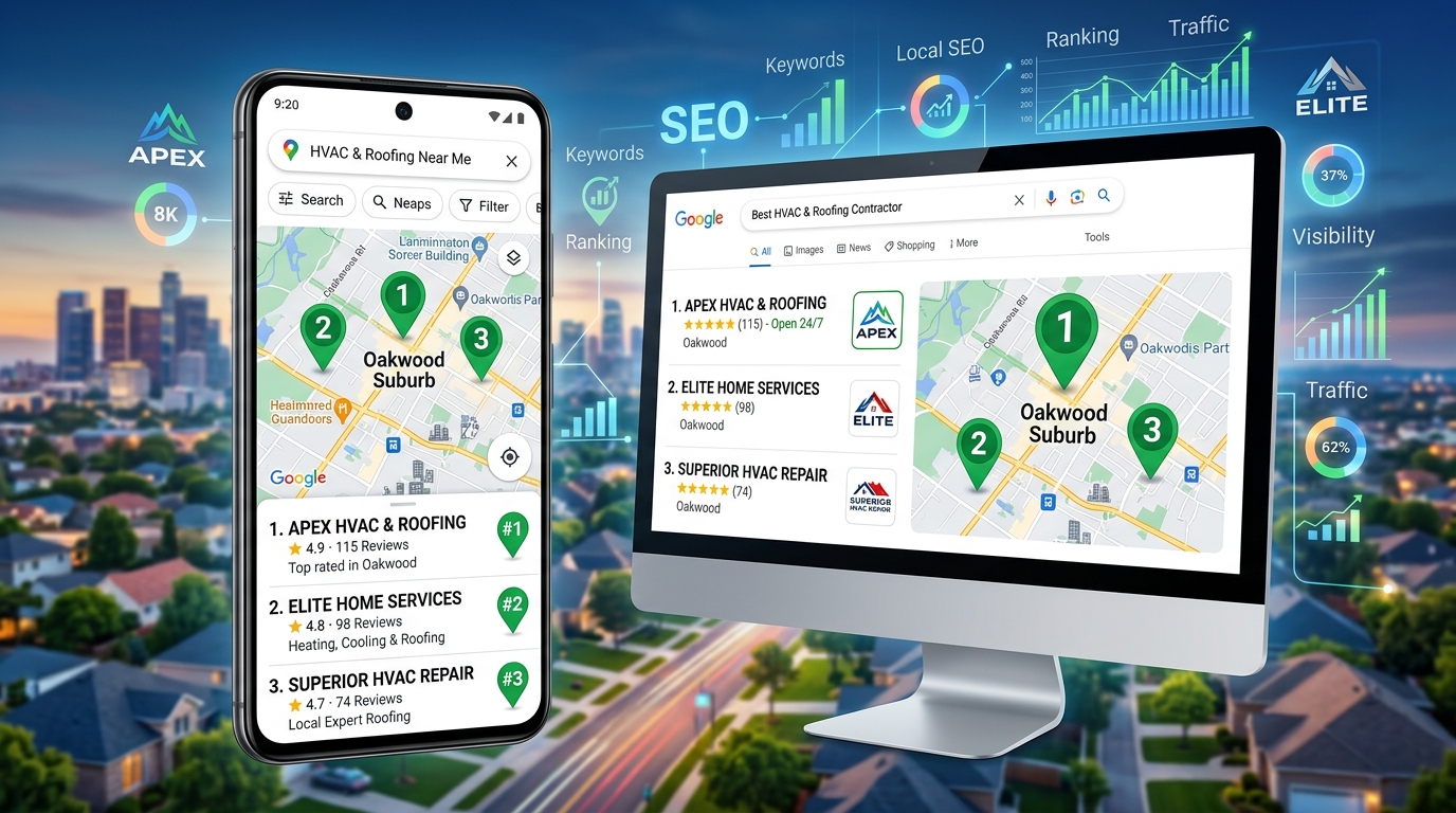 How Top Contractors Dominate Google Maps in Multiple Zip Codes